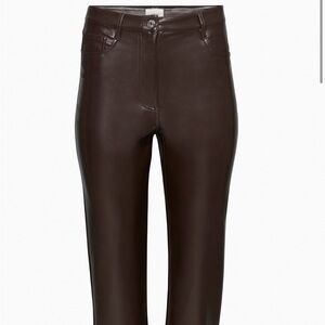 wilfred The Melina™ Cropped Pant in rich mocha brown